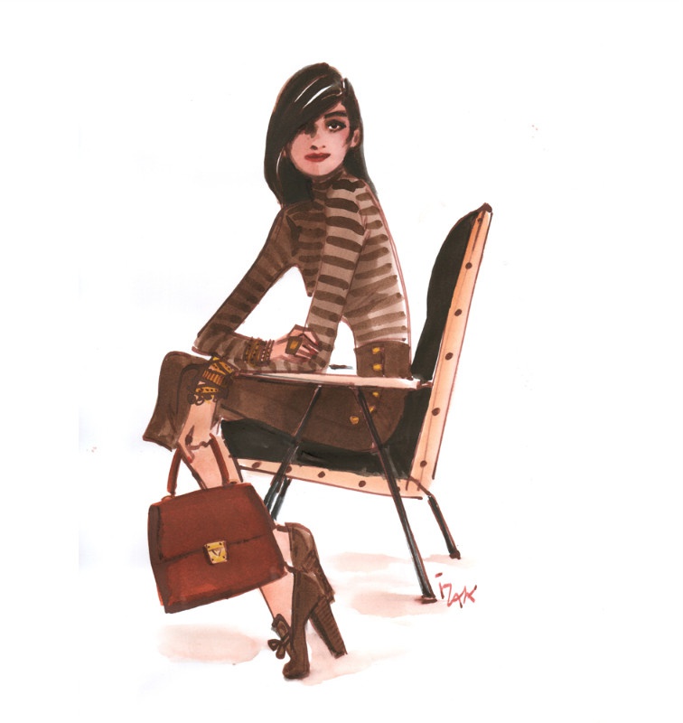 illustration izak henri bendel chaise.jpg - IZAK | Virginie